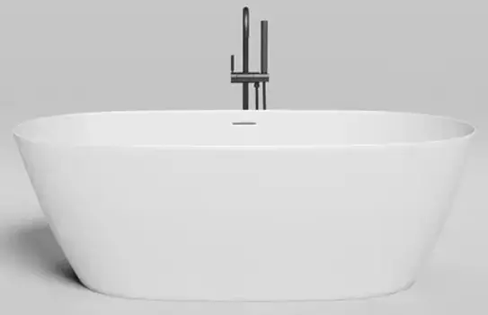 Ванна из литьевого мрамора «Salini» Sofia 170/80 донный клапан Up&Down с сифоном белая глянцевая