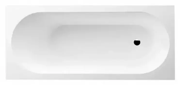Ванна квариловая «Villeroy & Boch» Oberon 170/70 без отверстия для перелива с ножками белая