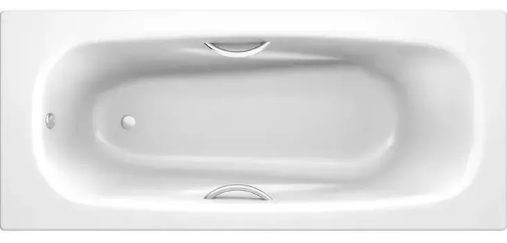 Ванна стальная «Koller Pool» Deline 150/75 без опор без сифона с отверстиями белая