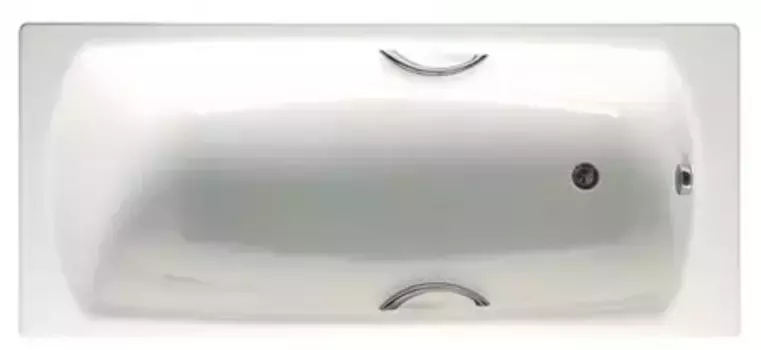 Ванна стальная «Roca» Swing 180/80 (72200E0000) без опор без сифона с отверстиями белая
