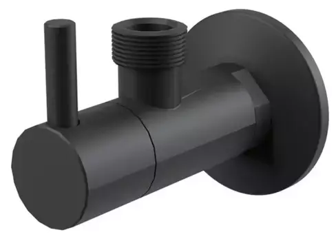 Вентиль бытовой «AlcaPlast» ARV003 1/2"-1/2" с фильтром НР-НР чёрный