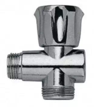 Вентиль бытовой трехходовой «Remer» RR 259 1/2"-3/4"-1/2" ВР-НР-НР хром