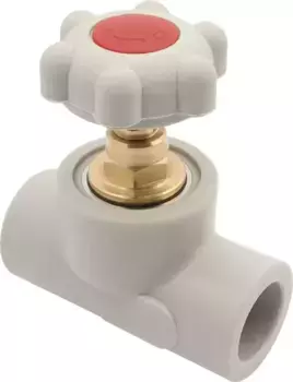 Вентиль полипропилен магистральный «AlcaPipe» AB274020000Z D20 прямоточный муфта серый