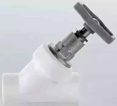 Вентиль полипропилен магистральный «Valtec» VTp.714.0.020 D20 прямоточный ВР-ВР белый