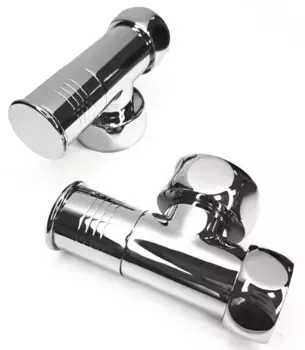 Вентиль запорный угловой «Indigo» ZZ-4707/8201SCH1005 гайка/гайка 1"х3/4" 2 шт. хром