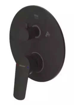 Внешняя часть смесителя «Bravat» Rhein PB8429564BW2ENG чёрный матовый