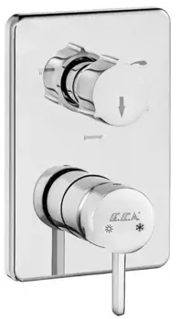 Внешняя часть смесителя «E.C.A.» Purity 102167302HEX-K 3 режима хром