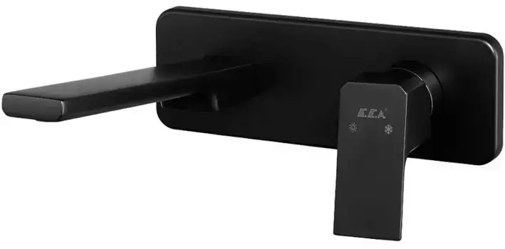 Внешняя часть смесителя «E.C.A.» Tiera 102167605C1EX-K чёрная матовая
