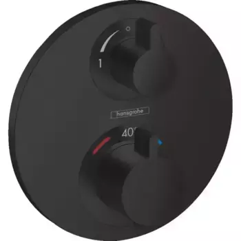 Внешняя часть смесителя «Hansgrohe» Ecostat S 15758670 чёрная матовая