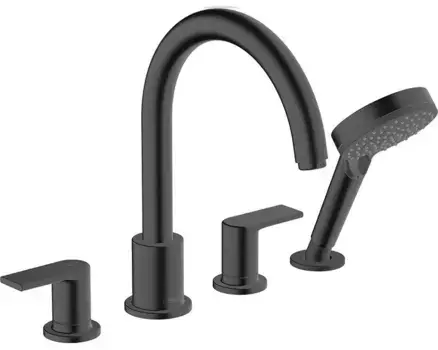 Внешняя часть смесителя «Hansgrohe» Vernis Blend 71456670 чёрная матовая