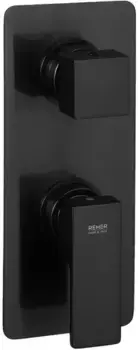Внешняя часть смесителя «Remer» Absolute AU92KBCFP шлифованный чёрный хром