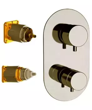 Внешняя часть смесителя «Remer» Minimal Thermo NT92KBVO бронза