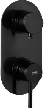 Внешняя часть смесителя «Remer» X-Style X92KBCFP шлифованный чёрный хром