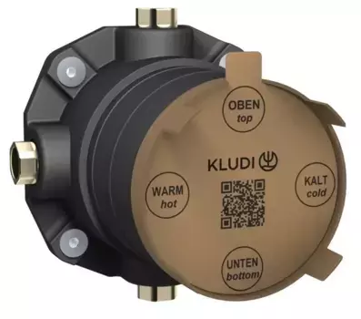 Внутренняя часть смесителя «Kludi» Slim.Boxx 88022 чёрная