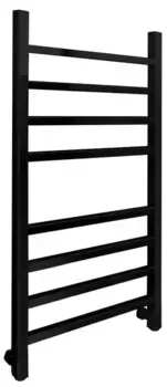 Водяной полотенцесушитель «Indigo» Aletto LALWPF80-50BR 53/84 с комплектующими чёрный муар универсальный