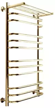 Водяной полотенцесушитель «Indigo» Brace LBCW100-50GDPK3 53/100 золото с полкой