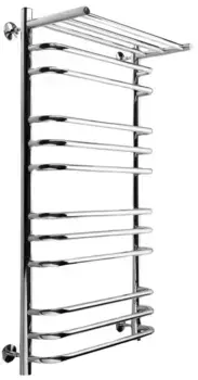 Водяной полотенцесушитель «Indigo» Brace LBCW100-50P 53/100 без комплектующих хром с полкой