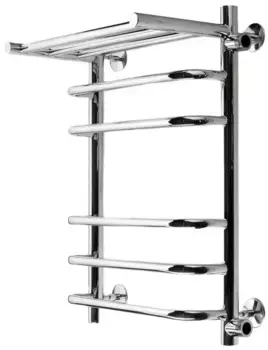 Водяной полотенцесушитель «Indigo» Brace LBCW60-40PR-б/п-50 46/60 без комплектующих хром с полкой правый