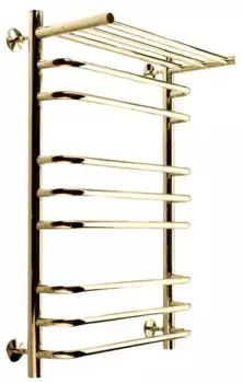 Водяной полотенцесушитель «Indigo» Brace LBCW80-50GDPK3 53/80 золото с полкой
