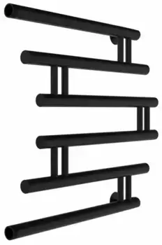 Водяной полотенцесушитель «Indigo» Фокстрот Zip FZW60-60BR 71/63 чёрный муар универсальный