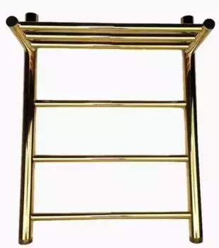 Водяной полотенцесушитель «Indigo» Line LLSHW60-50GDPK3 53/65 золото с полкой