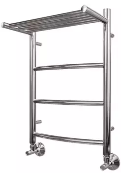 Водяной полотенцесушитель «Point» PN04146P П3 40/60 без коплектующих хром с полкой