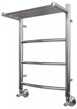 Водяной полотенцесушитель «Point» PN04156P П3 50/60 без коплектующих хром с полкой