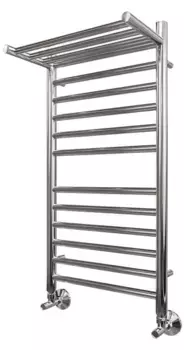 Водяной полотенцесушитель «Point» PN10148SP П11 40/80 без коплектующих хром с полкой