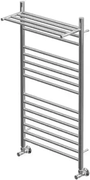 Водяной полотенцесушитель «Point» PN10150SP П14 50/100 без коплектующих хром с полкой