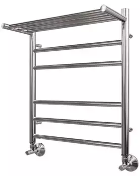 Водяной полотенцесушитель «Point» PN10156P П5 50/60 без коплектующих хром с полкой