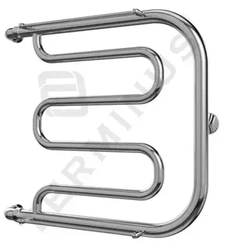 Водяной полотенцесушитель «Terminus» Фокстрот 50/63 хром с полкой универсальный