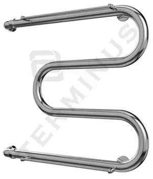 Водяной полотенцесушитель «Terminus» М-образный 60/53 1" хром с полкой универсальный