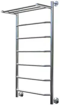 Водяной полотенцесушитель «Тругор» Браво НК 1 50/100 без углов хром с полкой универсальный