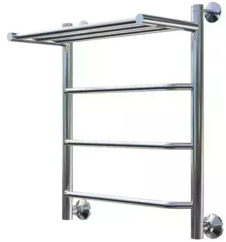 Водяной полотенцесушитель «Тругор» Браво НК 1 50/60 без углов хром с полкой универсальный