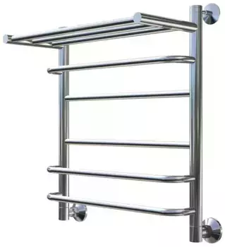 Водяной полотенцесушитель «Тругор» Идеал комби НП 3 50/60 с комплектующими хром с полкой универсальный