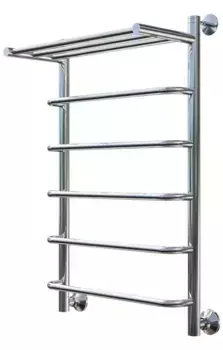 Водяной полотенцесушитель «Тругор» Идеал НК 1 50/80 без углов хром с полкой универсальный