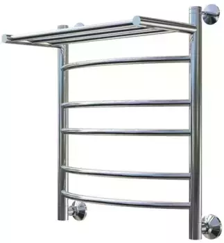 Водяной полотенцесушитель «Тругор» Приоритет НК 3 50/60 без углов хром с полкой универсальный