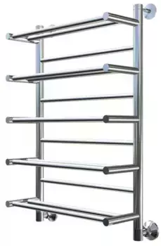 Водяной полотенцесушитель «Тругор» Вертикаль НК 50/ без углов хром с полкой универсальный