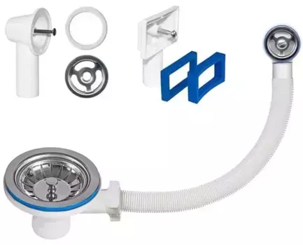 Выпуск для мойки «Orio» Б-4507-1 нержавеющая сталь