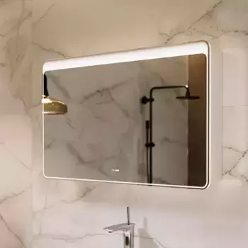 Зеркальный шкаф «Alavann» Laurel 100 с подсветкой белый