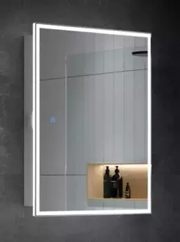 Зеркальный шкаф «Alavann» Rita 60 с сенсорным выключателем с подсветкой белый нейтральный правый