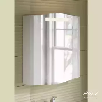 Зеркальный шкаф «Alavann» Silvia 70 с подсветкой белое