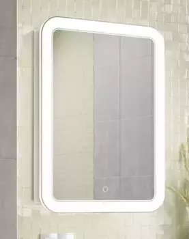 Зеркальный шкаф «Alavann» Vanda Luxe 60 с сенсорным выключателем с подсветкой белый правый