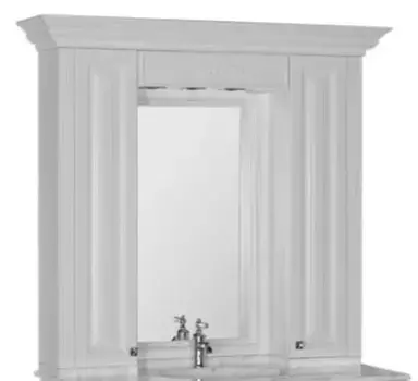 Зеркальный шкаф «Aquanet» Кастильо 120 с подсветкой белый