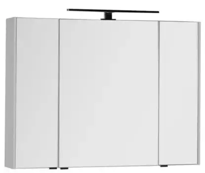Зеркальный шкаф «Aquanet» Латина 100 без света белый