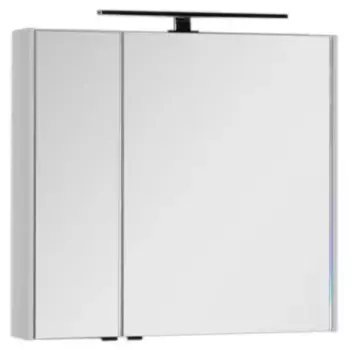 Зеркальный шкаф «Aquanet» Латина 80 без света белый правый