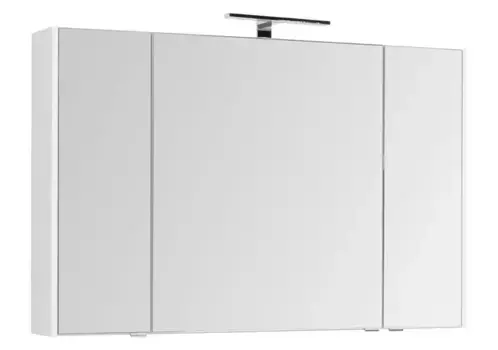 Зеркальный шкаф «Aquanet» Остин 120 без света белый глянец