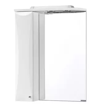 Зеркальный шкаф «Aquaton» Джимми 57 с подсветкой белый левый