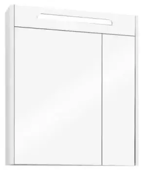 Зеркальный шкаф «Aquaton» Сильва 60 с подсветкой дуб полярный