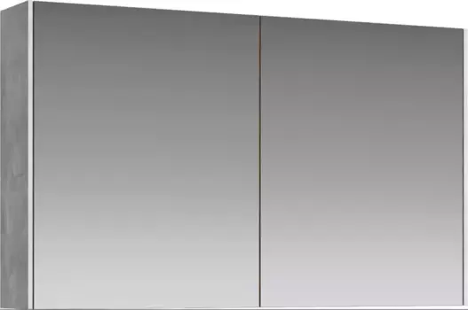 Зеркальный шкаф «Aqwella 5 Stars» Mobi 100 без света бетон светлый